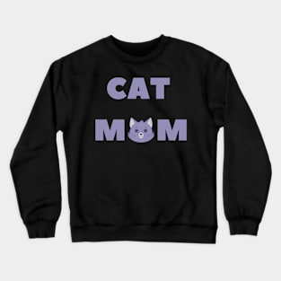 Cat Mom Cat Lovers Crewneck Sweatshirt